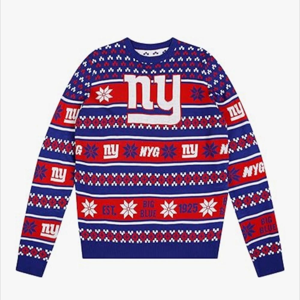 NFL NYG New York Giants Men's  Crewneck Sweater In XL NWT